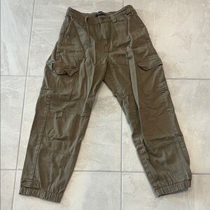 Forever 21 Olive Green Cargo Joggers